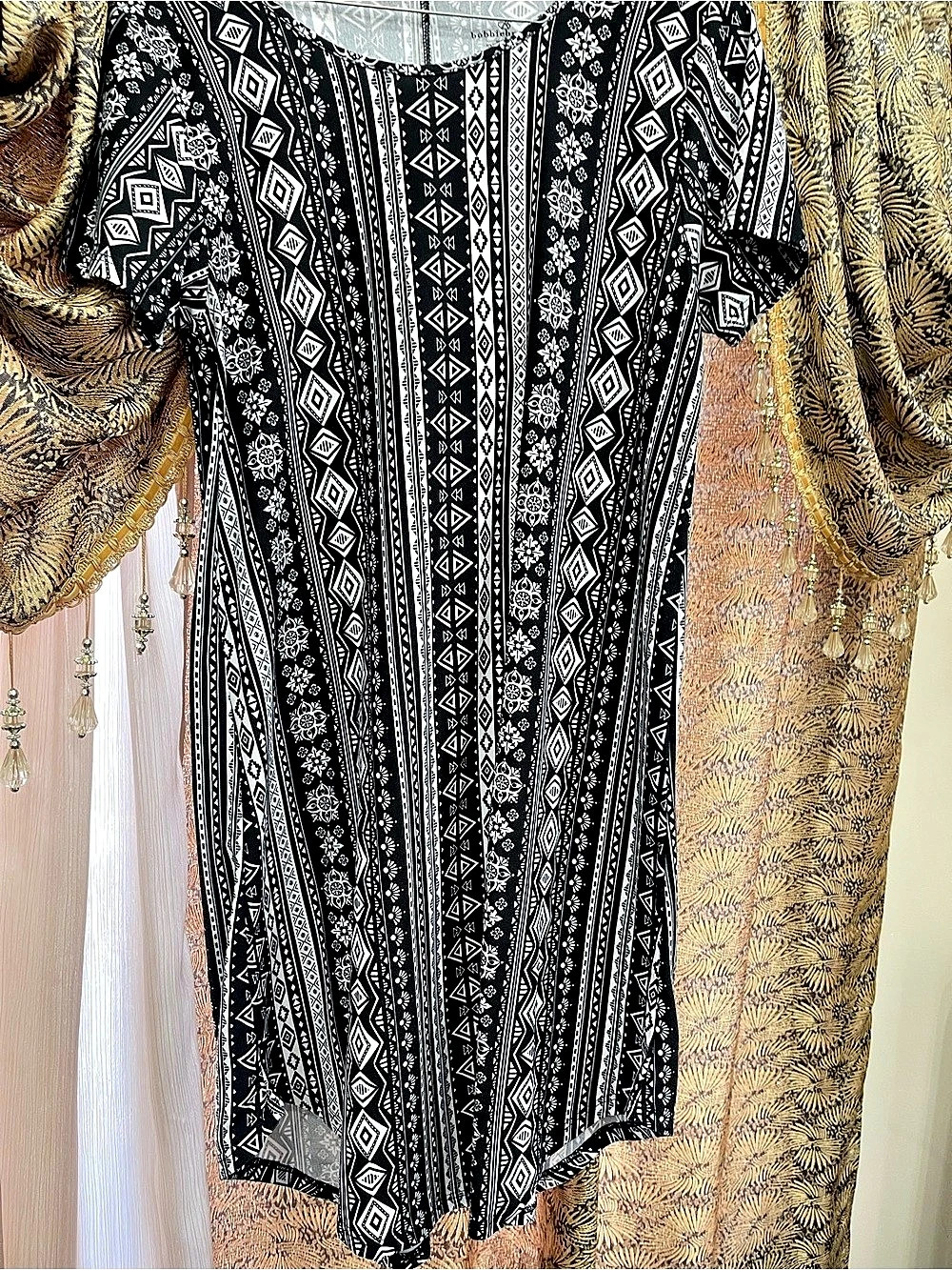 Bobbie Brooks Black & White Maxi Dress